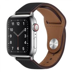Techsuit Curea barbati pentru Apple Watch 1/2/3/4/5/6/7/8/9/SE/SE 2 (38/40/41mm) - Techsuit Watchband (W033) - Black (KF239822)