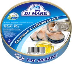 DI MARE Скумрия в собствен сос 160 гр