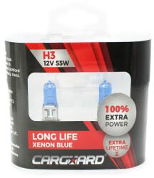 Carguard set de 2 becuri halogen h3 +100% intensitate - long life - carguard (BHA022)