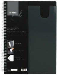 STREET Spirálfüzet STREET Pad A/4 vonalas 80 lapos fekete (67238) - papir-bolt
