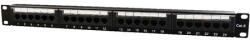 Gembird 24 portos Cat. 6 1U 19" RJ45 Patch Panel (NPP-C624CM-001)