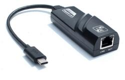 SPACER ADAPTOR RETEA USB SPACER adaptor, USB 3.1 Type-C (T) la RJ45 (M), 0.15m, 10/100/1000 Mbit/s, Grey, SPC-Type-C/RJ45-01 (timbru verde 0.08 lei) (SPC-Type-C/RJ45-01)