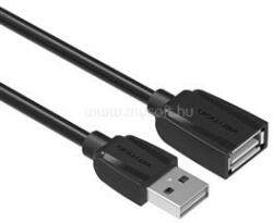 Vention USB-A 2.0/M -> USB-A 2.0/F hosszabbító, PVC, 3m, kábel (fekete) (VAS-A44-B300) (VAS-A44-B300)