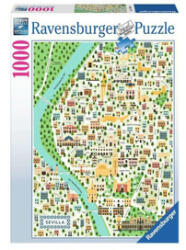 Ravensburger Puzzle 1000 db - Sevilla térképe (17607)