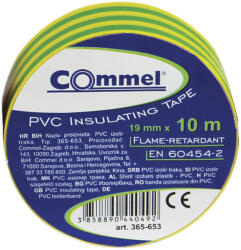 Commel szigetelőszalag 15mm x 10m zöld sárga 1 db (365-603) - alphadenthigienia