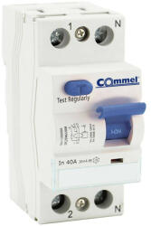 Commel Fi relé 40A 2P 30mA, 6kA 0, 3A áram-védőkapcsoló (470-140) - alphadenthigienia