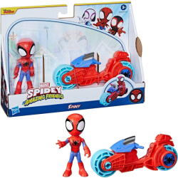 Hasbro Marvel Spidey and His Amazing Friends - Spidey with motorcycle, toy figure (F74595X2)