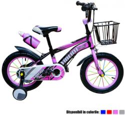 Bicicleta copii cu suport si sticla de apa, cos fata, roti 14 inch, diverse culori RB38537