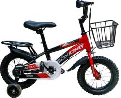  Bicicleta Copii, roti ajutatoare, aripa roti fata si spate, roti 12 inch, rosu RB38514