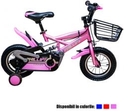  Bicicleta copii, aparatoare roti, cos metalic, ghidon reglabil, roti 14 inch, diverse culori RB38540