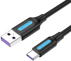 Vention Cablu USB 2.0 A la USB-C 5A Vention CORBH 2m tip PVC negru (056236)