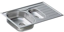 Artenova AEB 860 mosogatótálca (860x500 mm, 1, 5 medence+csepptálca) komplett szifoncsomaggal (1023)