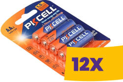 PKCELL Alkaline tartós elem AA LR6 4db-os (Karton - 12 csomag) (KPKCELLALR64)