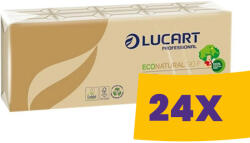 Lucart Professional Lucart EcoNatural papírzsebkendő 4 rétegű 10x10db-os (Karton - 24 csg) (K843166)