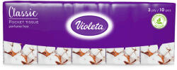 Violeta Classic Soft 3 rétegű papírzsebkendő 10x10db (346)