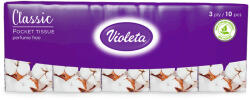 Violeta Classic Soft papírzsebkendő - 3 rétegű 10x10db
