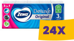 Zewa Deluxe 3 rétegű papír zsebkendő normál 10x10 db (Karton - 24 csg)