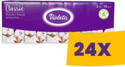 Violeta Classic Soft 3 rétegű papírzsebkendő 10x10db (Karton - 24 db)