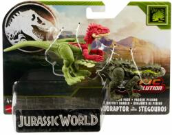 Jurassic World Set 2 figurine dinozaur, Jurassic World, Eoraptor vs Stegorous, HTK47