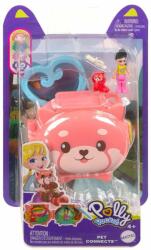 Mattel Mini gentuta in forma de animalut cu accesorii, Polly Pocket, Red Panda, HKV49 Papusa