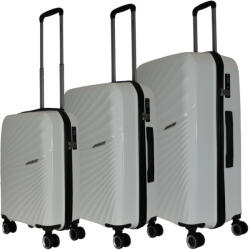 Benzi BZ5755 fehér 4 kerekű 3 részes bőrönd szett (BZ5755-szett-feher)