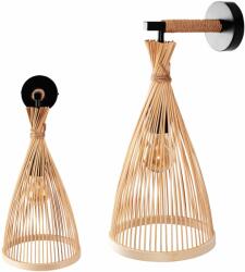 Toolight Toollight Boho, fali lámpa 1xE27 APP1340-1W, fekete-barna, OSW-05777 (OSW-05777)