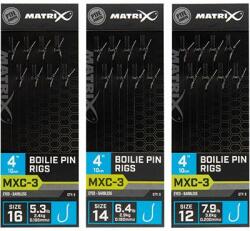 Matrix Marix MXC-3 Sz 16 Barbless 0.165mm Boilie Pin előkötött horog csalitüskével
