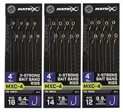 Matrix MXC- 4 Sz16 Barbless 0.18mm XS Bait Band előkötött horog csalizókarikával