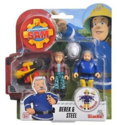 Simba Toys Sam, a tűzoltó figura 2 db-os - Derek & Steel (109251043038_4)
