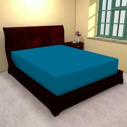 Ralex Husa de pat cu elastic din poliester albastru - 180 x 200 cm