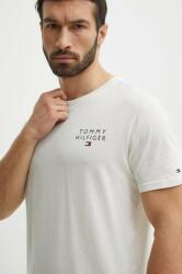 Tommy Hilfiger pamut társalgó póló zöld, melange - bézs S