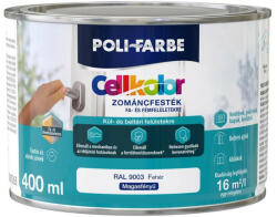 Poli-Farbe Új Cellkolor magasfényű zománcfesték matt Fehér 0, 4l (PO2030101011)