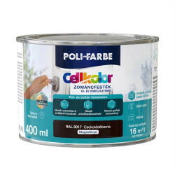 Poli-Farbe Új Cellkolor magasfényű zománcfesték RAL 8017 csokoládébarna 0, 4l (PO2030101006)