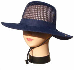 Pălărie albastră cu plasă SAVANA (pălărie aerisită de vară) (0437E5)