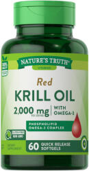 Nature's Truth RED KRILL OIL 2000 mg étrend-kiegészítő lágyzselatin kapszula krill olajjal és OMEGA-3-al
