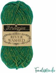 Scheepjes River Washed 955 Po - zöld-sárga