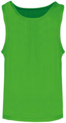 Proact PA047 ujjatlan hálós gyerek megkülönböztető sportpóló Proact, Fluorescent Green-10/14 (pa047fgn-10-14)