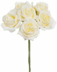  Buchet 6 trandafiri spuma color pentru aranjamente florale (8259)