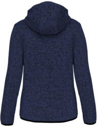 Proact PA366 cipzáras kapucnis vastag Női pulóver bolyhos belsővel Proact, Navy Melange-2XL (pa366nvm-2xl)