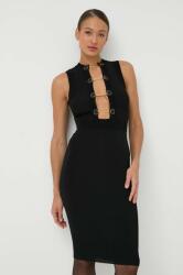Elisabetta Franchi ruha fekete, mini, testhezálló, AM50S41E2 - fekete 44
