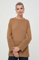 MARELLA gyapjúkeverék pulóver könnyű, női, barna - barna M