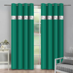 Mondo Italia Függöny a gyűrűk cirkóniával 140x250 cm tenger