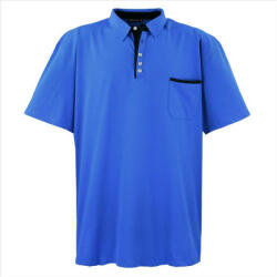 LAVECCHIA tricou polo pentru bărbați 1701 oversize Albastru 8XL