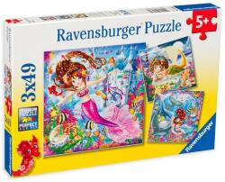Ravensburger Puzzle Ravensburger Charming Mermaids 3x49pc (08063)