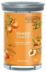 Yankee Candle Lumânare parfumată Farm Fresh Peach, 2 fitiluri - Yankee Candle Singnature 567 g