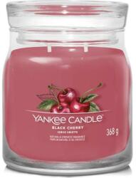 Yankee Candle Lumânare parfumată în borcan Black Cherry, 2 fitiluri - Yankee Candle Singnature 567 g