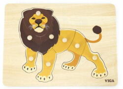 Viga Toys Montessori fa kirakós - oroszlán