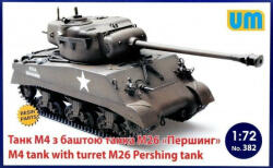 UniModels M4 Tank with turret M26 Pershing Tank 1: 72 (UM382)