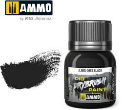 AMMO by MIG Jimenez AMMO DRYBRUSH Black Brown 40 ml (A. MIG-0653)