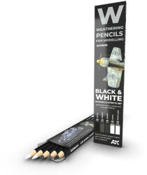 AK Interactive AK Akvarell ceruza szett fekete fehér AK10039